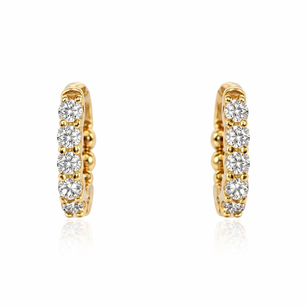 0.91 ct Diamond Hoop Earrings
