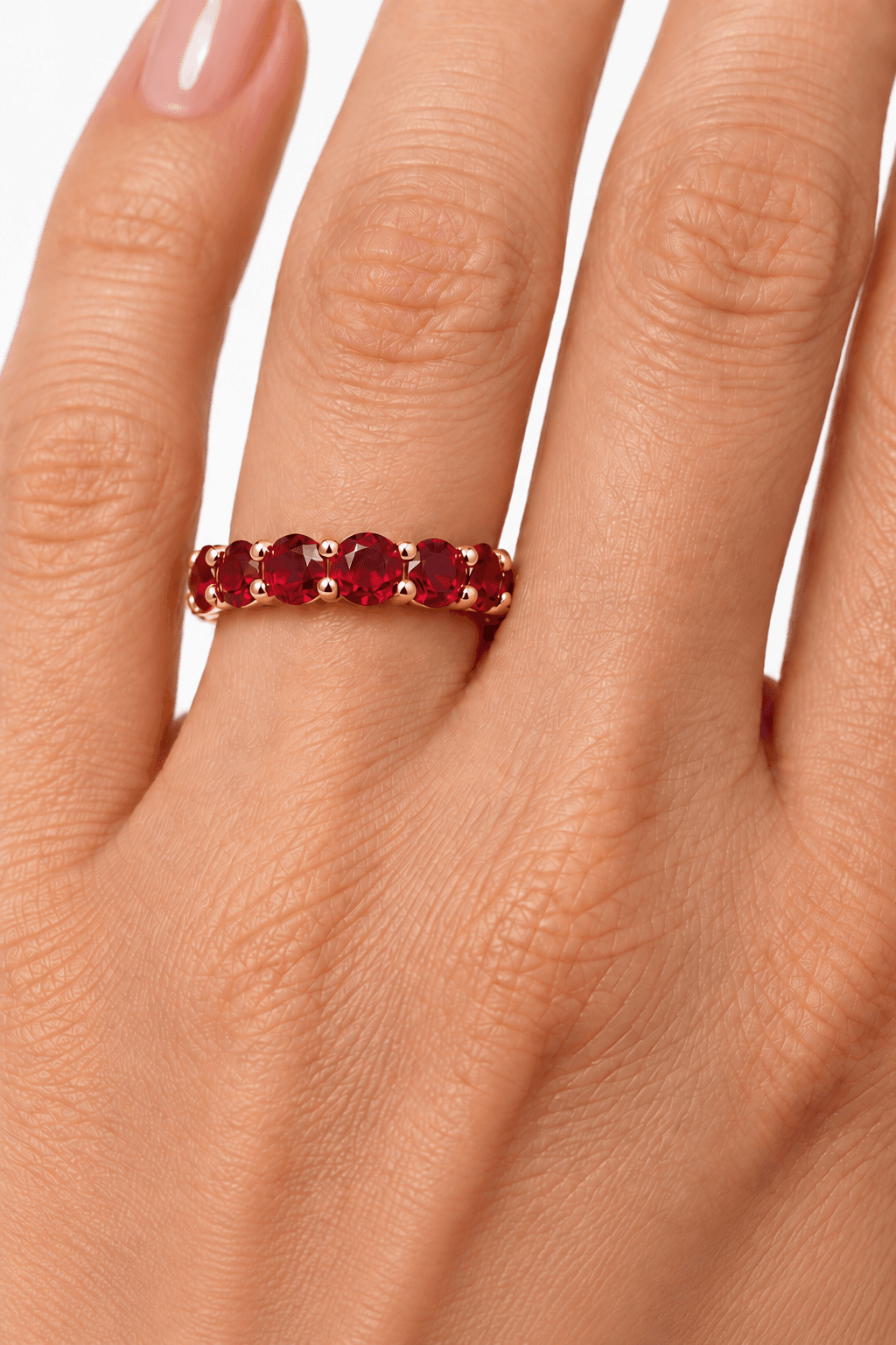 3.75 CT Ruby Eternity Band