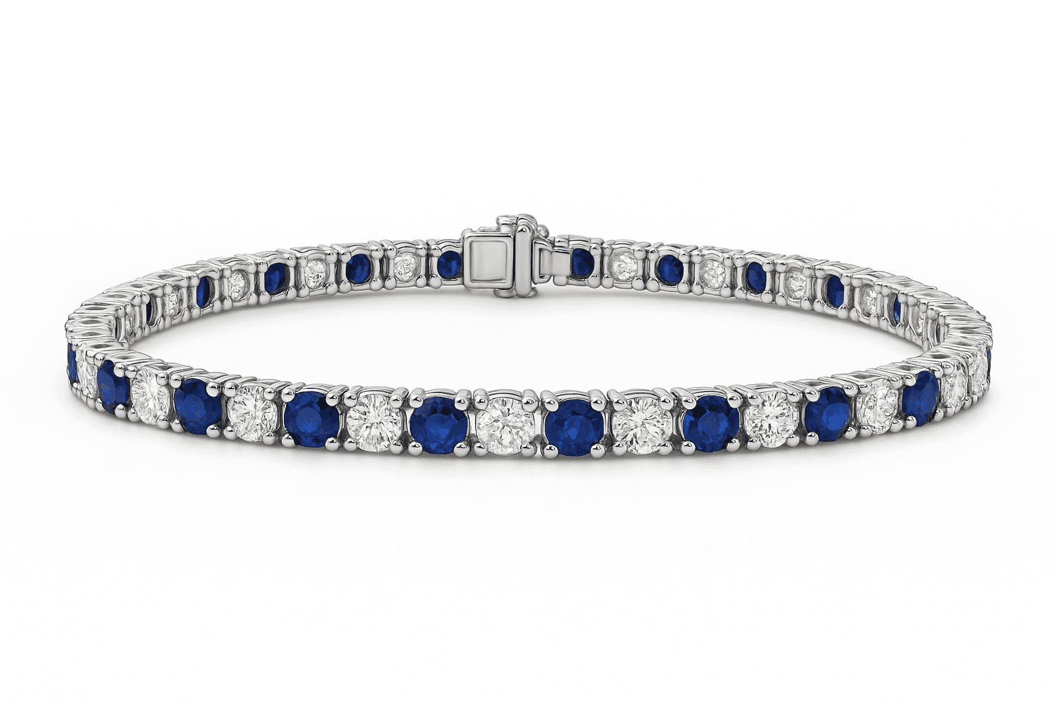3.01 ct Round Alternating Bracelet