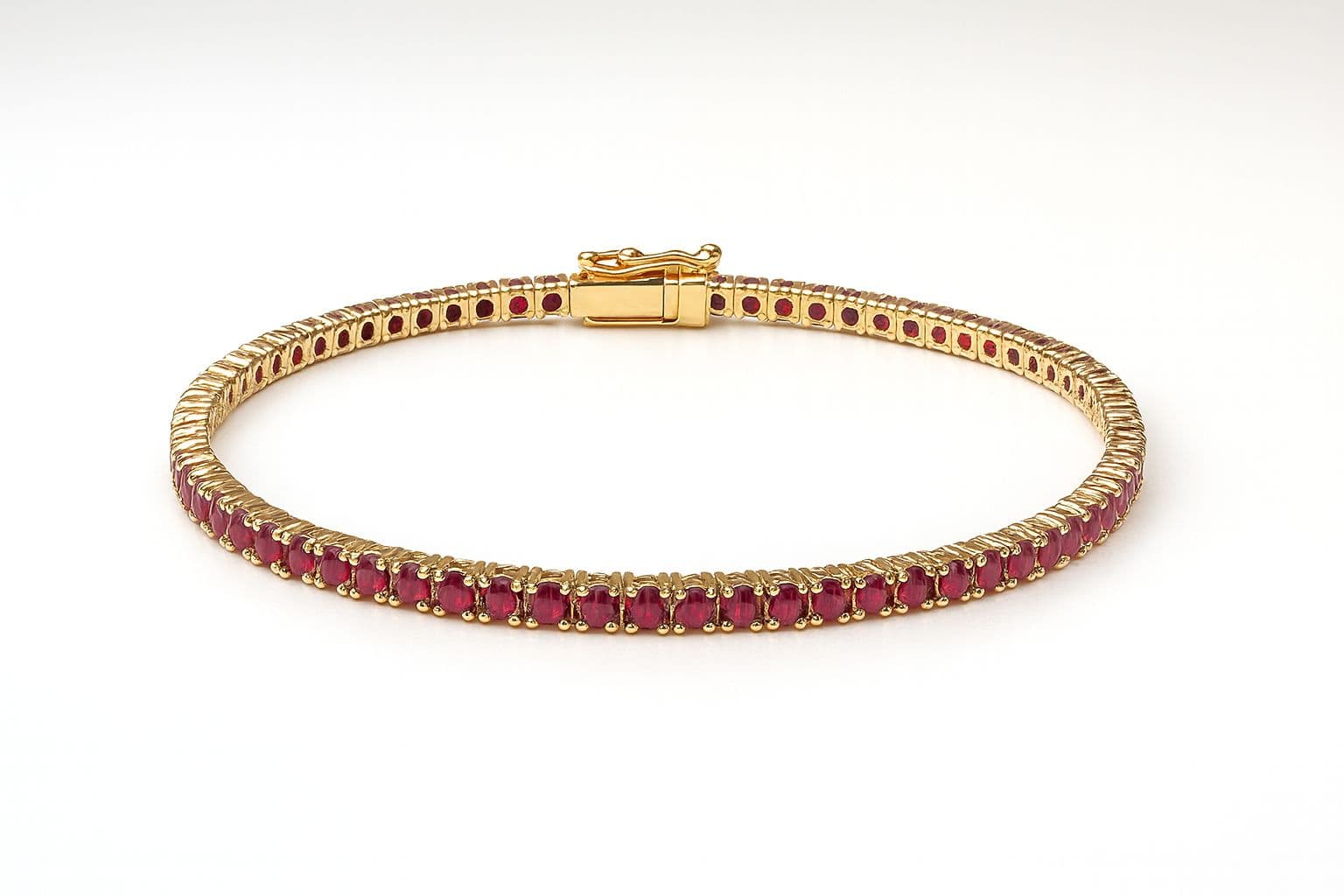 Shown in 14K Yellow Gold with Ruby