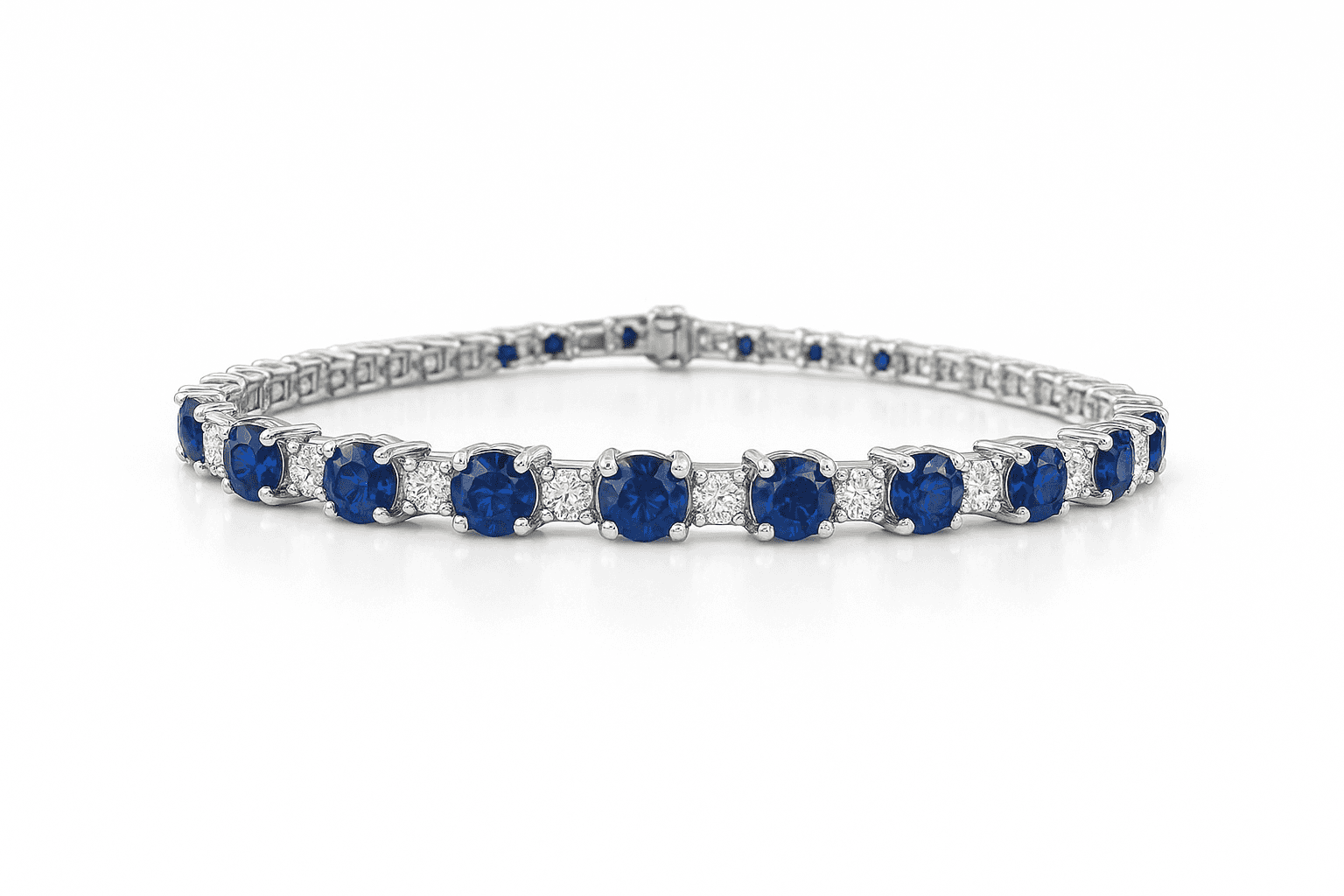 6.41 ct Round Alternating Bracelet