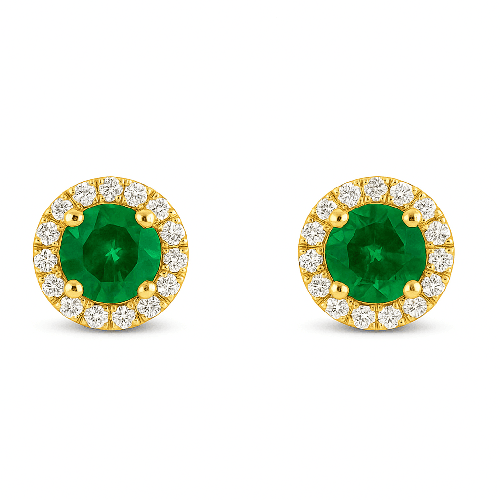 0.66 ct Halo Earrings