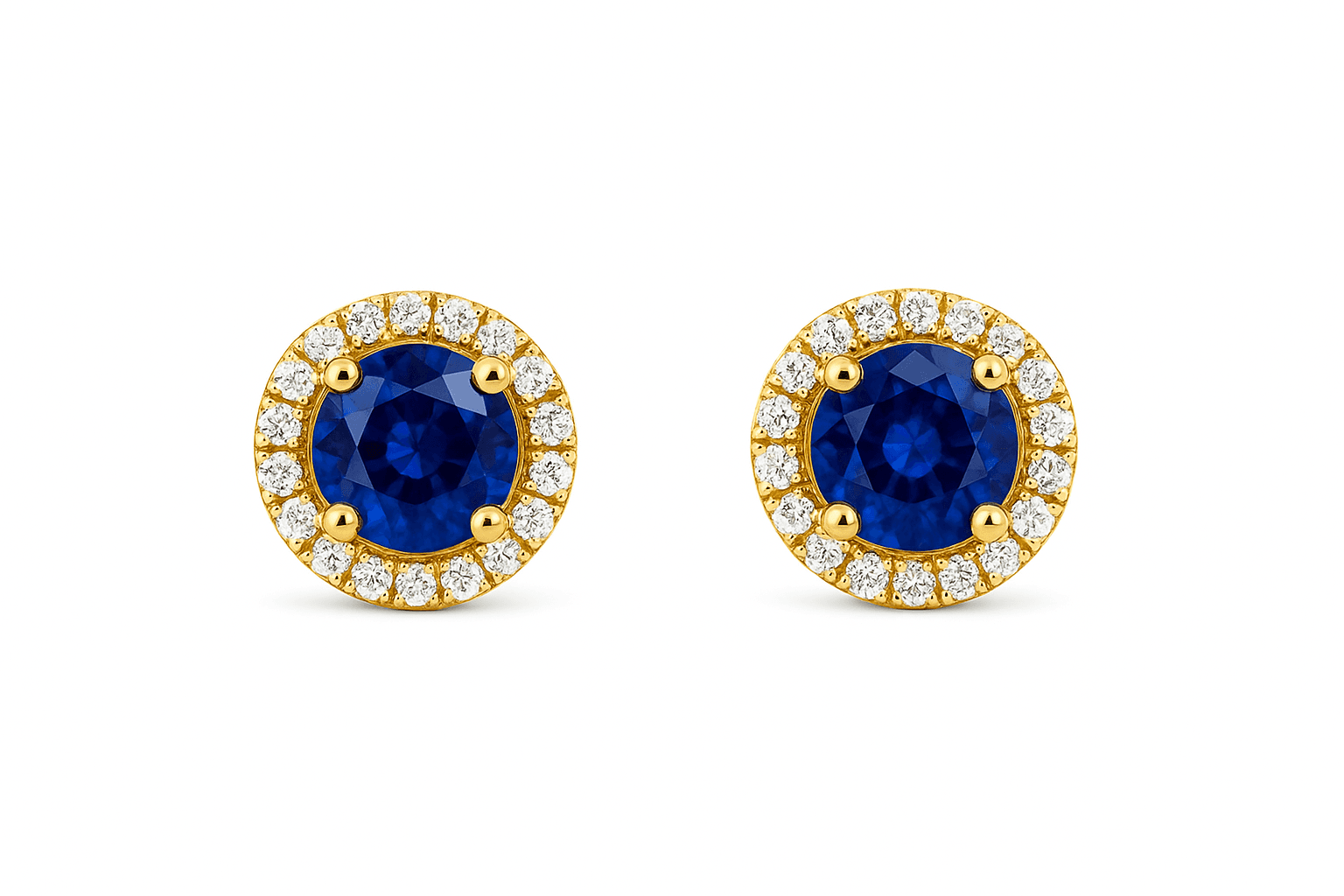 0.66 ct Halo Earrings