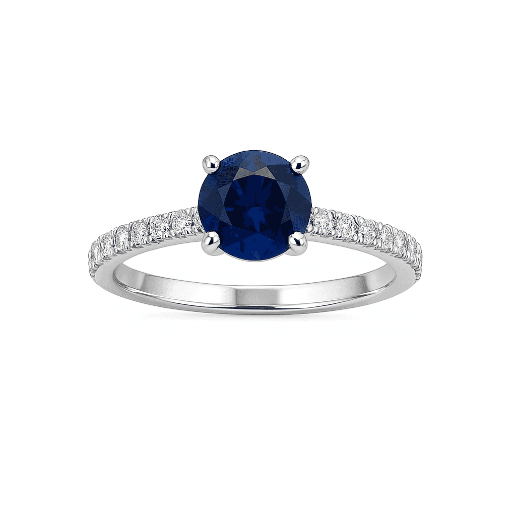 0.61 ct Round Halo Ring