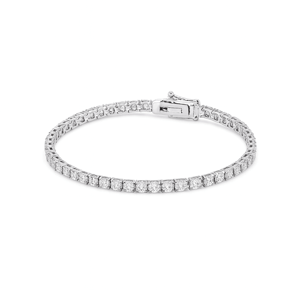 7.27 ct Round Diamond Tennis Bracelet