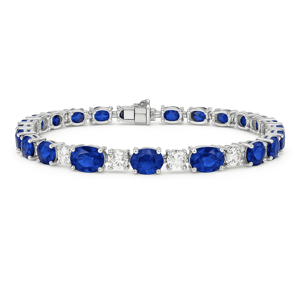 17.60 ct Oval Alternating Bracelet