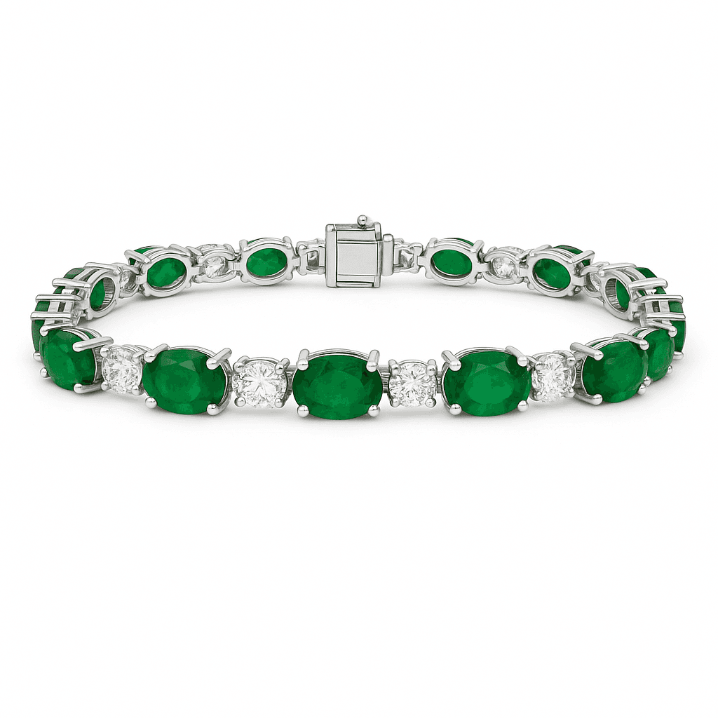 23.90 ct Oval Alternating Bracelet