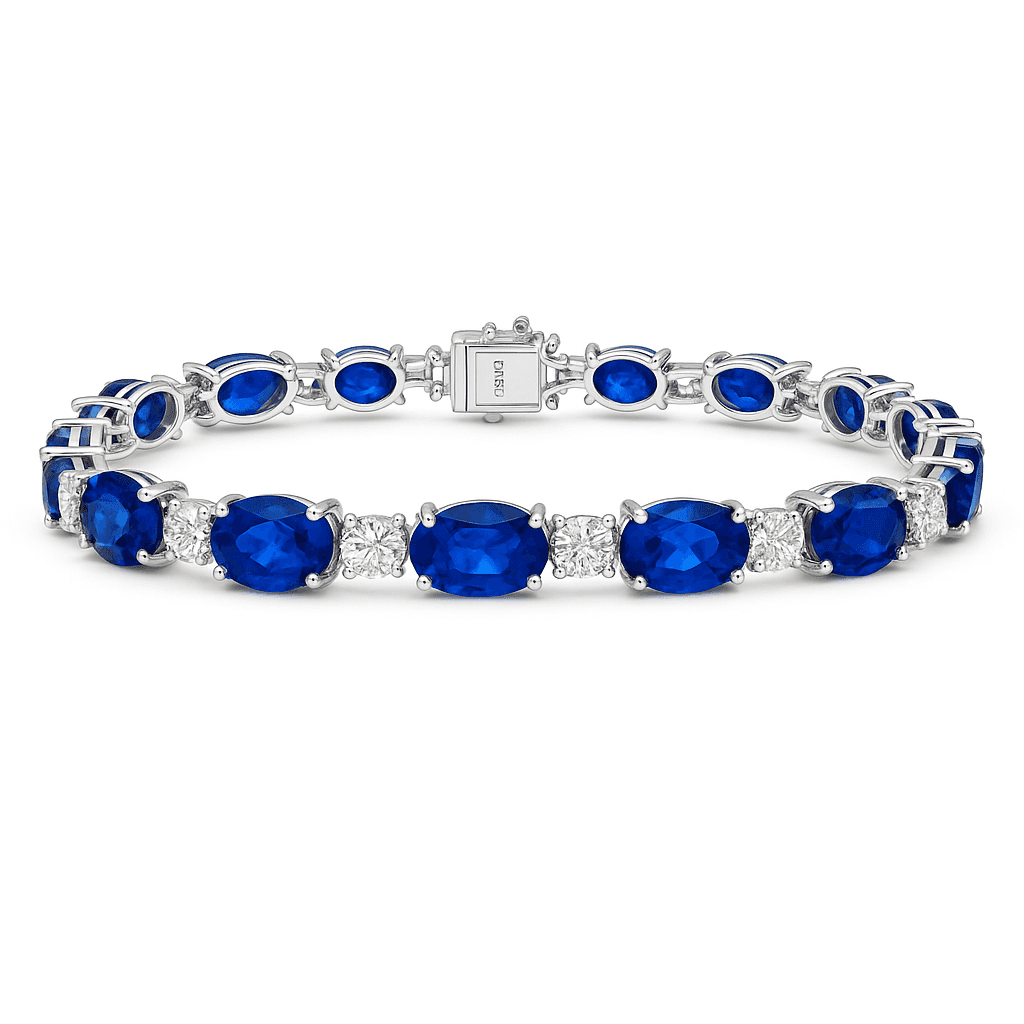 23.90 ct Oval Alternating Bracelet