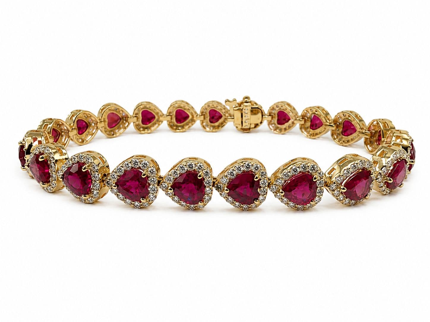 Shown in 14K Yellow Gold with Ruby