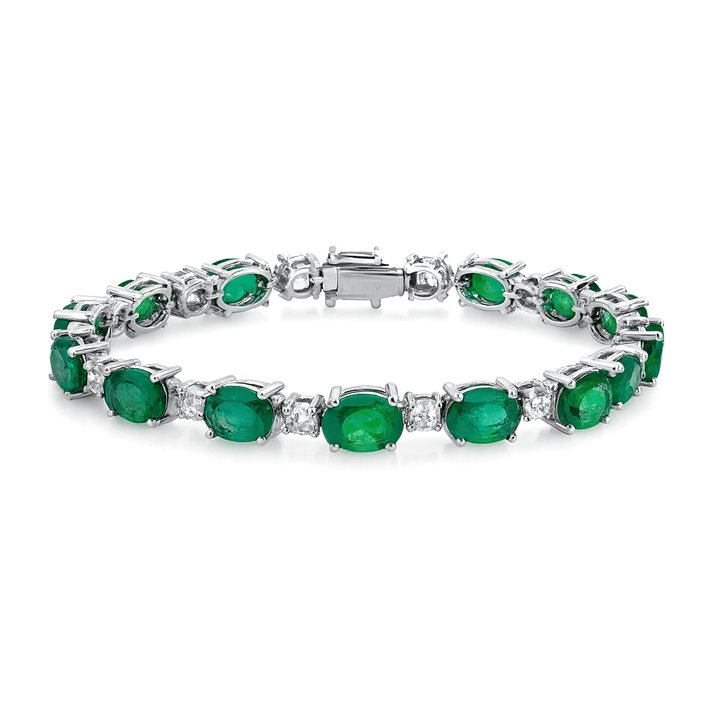 18.55 ct Emerald and Diamond Bracelet