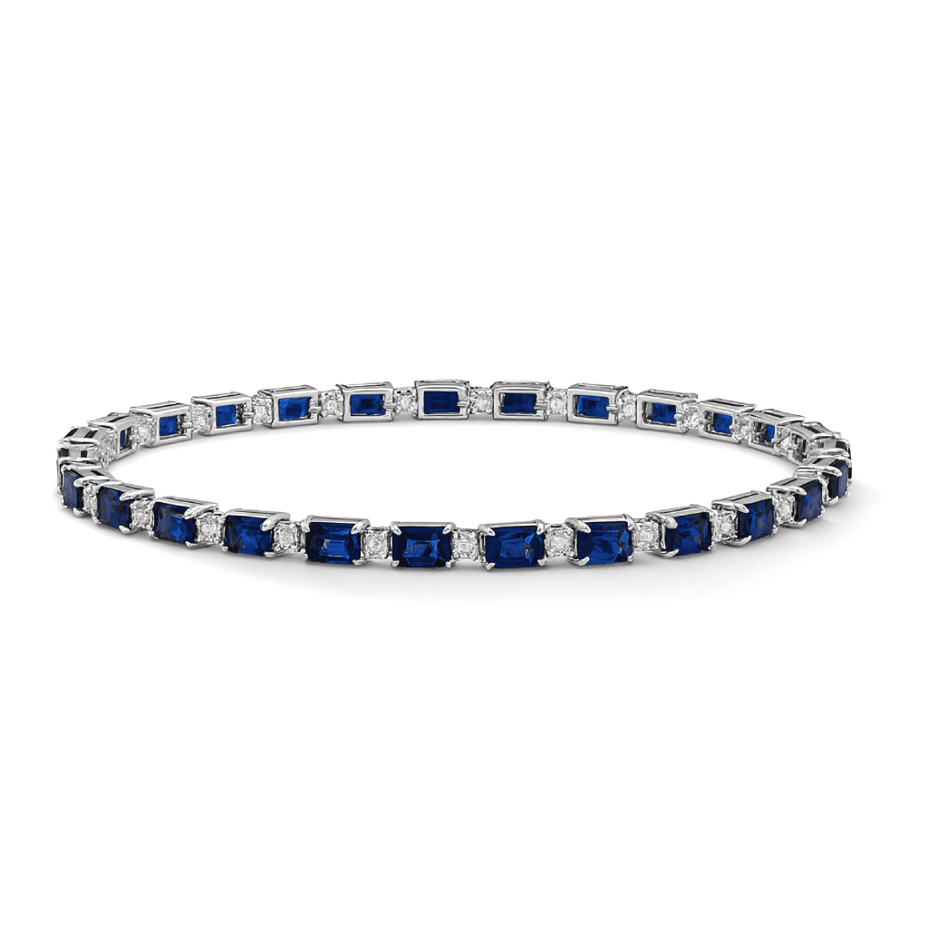 12.75 ct Sapphire and Diamond Bracelet