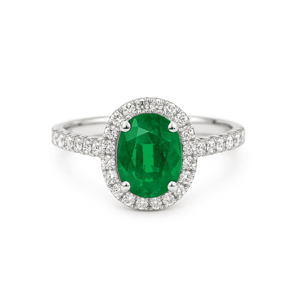 1.41 ct Oval Halo Ring