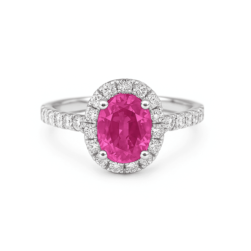 1.41 ct Oval Halo Ring