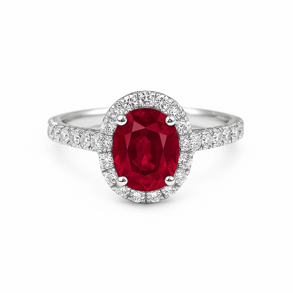 1.41 ct Oval Halo Ring