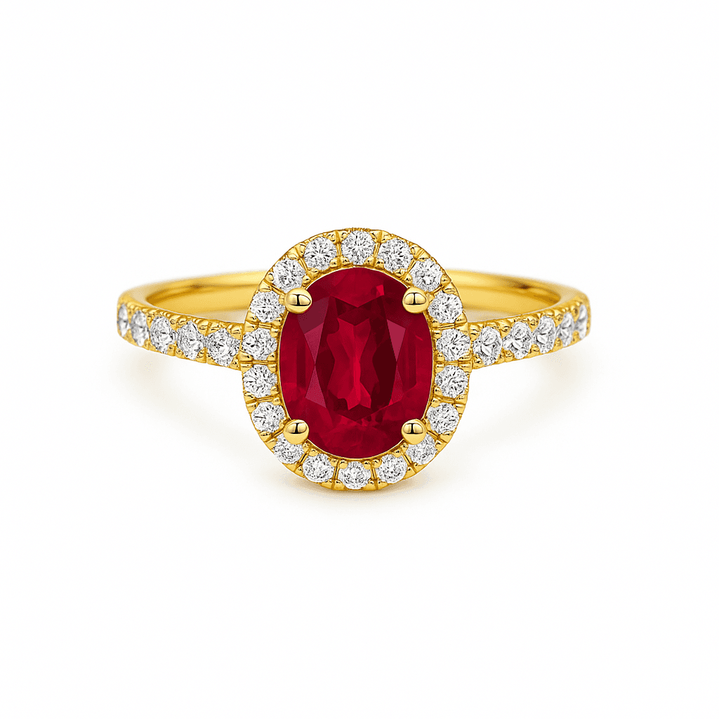 1.41 ct Oval Halo Ring