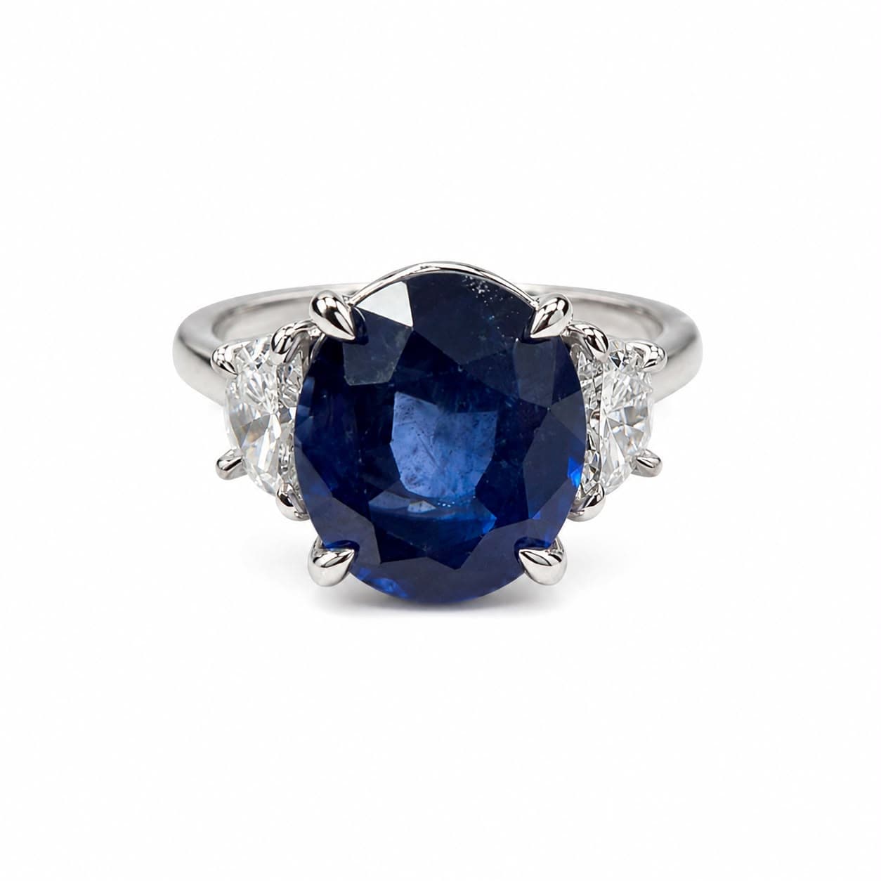 Shown in Platinum with Blue Sapphire
